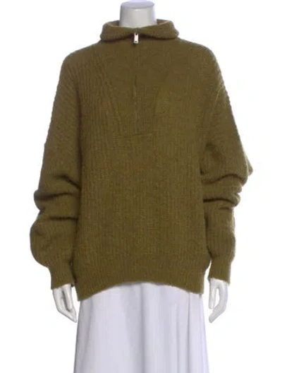 Pre-owned Isabel Marant Étoile Mock Neck Long Sleeve Sweatshirt In Green