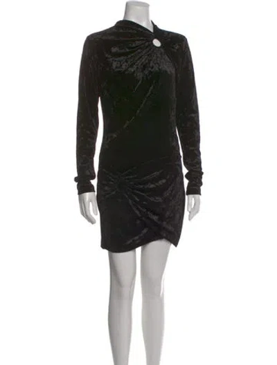 Pre-owned Isabel Marant Étoile Mock Neck Mini Dress In Black