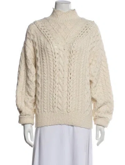 Pre-owned Isabel Marant Étoile Mock Neck Sweater In Neutral