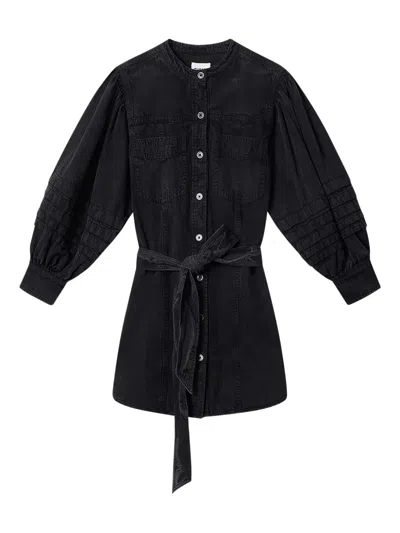 Isabel Marant Étoile Moe Ruffle-details Mini Dress In Black