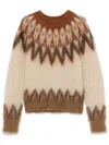 Isabel Marant Étoile Lightweight Textured Knit Sweater With Relaxed Fit In Brown