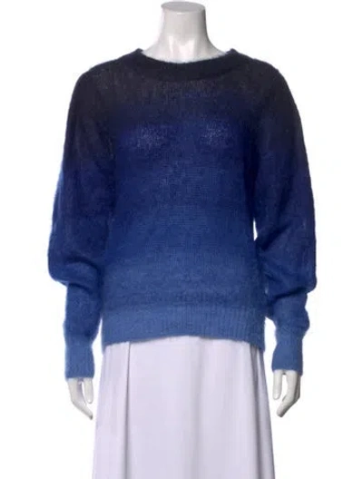 Pre-owned Isabel Marant Étoile Mohair Crew Neck Sweater In Blue