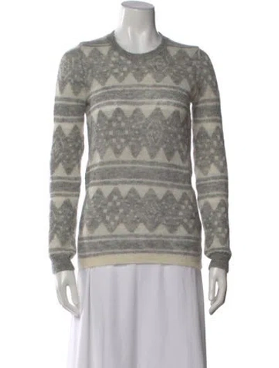 Pre-owned Isabel Marant Étoile Mohair Printed Sweater In Gray