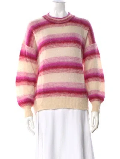 Pre-owned Isabel Marant Étoile Mohair Striped Sweater In Pink