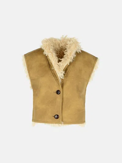 Isabel Marant Étoile Mole Polyurethane Vest In Brown