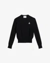 Isabel Marant Étoile Mona Embroidered Cardigan In Black