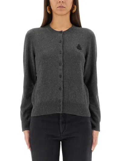 Isabel Marant Étoile Cardigan "karin" In Gray