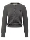Isabel Marant Étoile Mona-gz Buttoned Cardigan In Gray