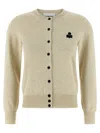 Isabel Marant Étoile Isabel Marant Etoile Melange Cream Cotton Blend Mona Cardigan In Neutral