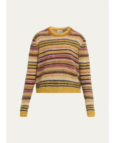 Isabel Marant Étoile Morine Striped Mohair-blend Sweater In Multi