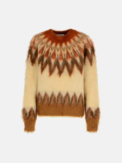 Isabel Marant Étoile Multi Wool Blend Sweater In Orange