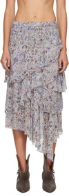 Isabel Marant Étoile Multicolor Brigitte Midi Skirt In Multi