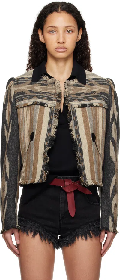 ISABEL MARANT ÉTOILE MULTICOLOR DELPHINA JACKET
