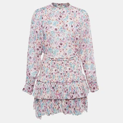 Pre-owned Isabel Marant Étoile Multicolor Floral Print Cotton Shirt And Naomi Skirt Set M