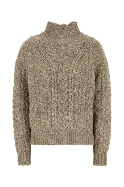 Isabel Marant Etoile Multicolor Stretch Cotton Blend Bolinea Sweater In Gray