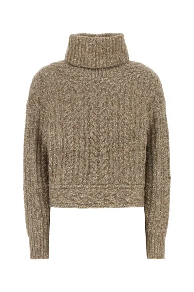 ISABEL MARANT ÉTOILE MULTICOLOR STRETCH COTTON BLEND BRENDA SWEATER
