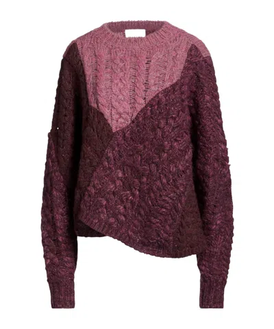 Isabel Marant Étoile Multicolor Thick Knitted Sweater In Red