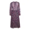 Isabel Marant Étoile Multicolored Maxi Tie-neck Dress With Graphic Print All-over In Viscose Woman In Multicolor