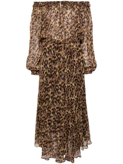 Isabel Marant Étoile Multicolored Volga Maxi Dress In Brown