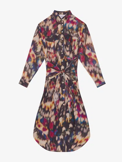 Isabel Marant Étoile Multicolour Maxi Dress For Women In Tan