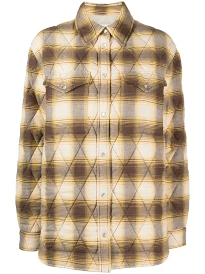 Isabel Marant Étoile Mysena Quilted Jacket In Yellow