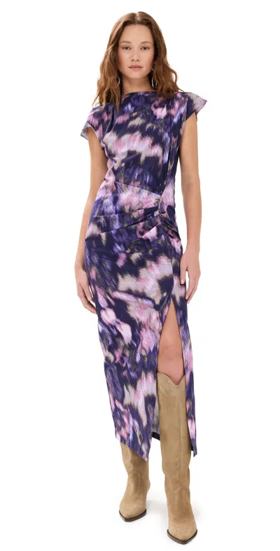 Isabel Marant Étoile Nadela Dress Purple/lilac In Purple & Lilac