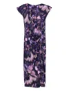 Isabel Marant Étoile Nadela Printed Cotton Jersey Maxi Dress In Purple