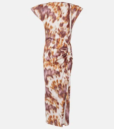 ISABEL MARANT ÉTOILE NADELA PRINTED COTTON JERSEY MAXI DRESS