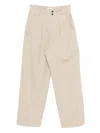 Isabel Marant Étoile Nadine Pleated Trousers In Neutral