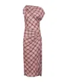 Isabel Marant Étoile Asymmetric Tied Maxi Dress In Pink
