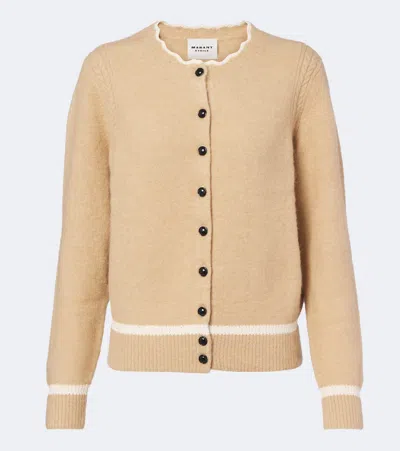 Isabel Marant Étoile Naia Alpaca-blend Cardigan In Braun