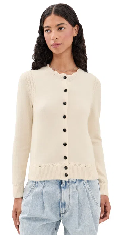 Isabel Marant Étoile Naia Cardigan Ecru In Neutral