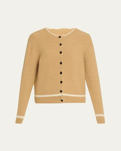 Isabel Marant Étoile Naia Knit Cardigan In Camel