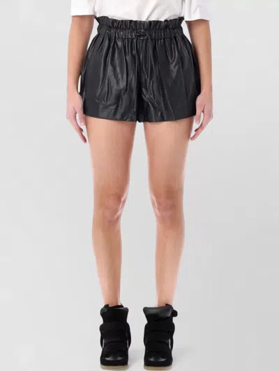 ISABEL MARANT ÉTOILE NALINE ECO LEATHER SHORTS SIDE POCKETS
