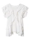 Isabel Marant Étoile Nalou Ruffled Top In White