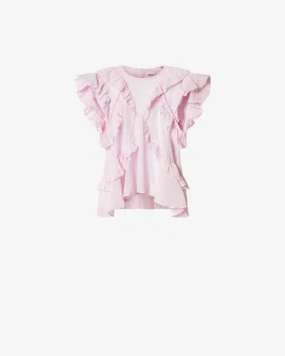 Isabel Marant Étoile Nalou Top In Pink