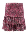 Isabel Marant Étoile Naomi Abstract-print Mini Skirt In Multicolor