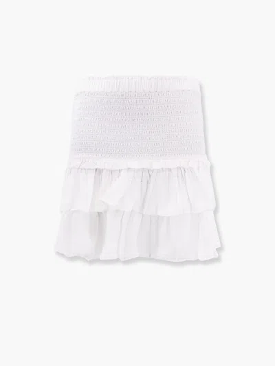 Isabel Marant Étoile Naomi Biologic Cotton And Viscose Skirt In White