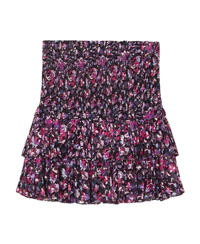 Isabel Marant Étoile Naomi Floral-print Ruffled Miniskirt In Multicolor