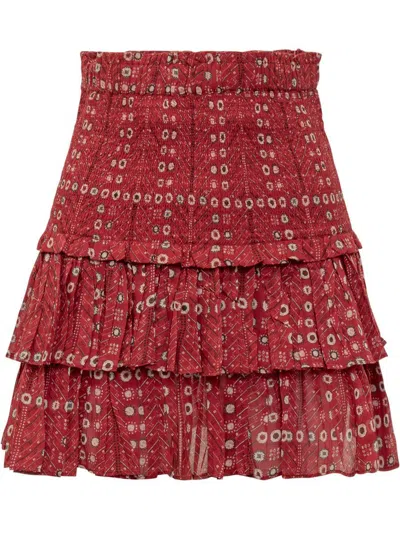 Isabel Marant Étoile Naomi-ge Skirt In Red