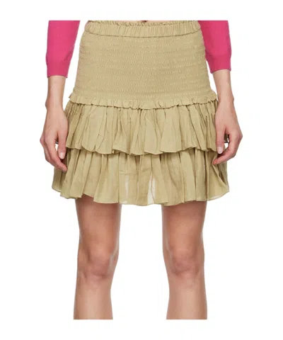 Isabel Marant Étoile Tan Naomi Miniskirt In Nude