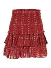Isabel Marant Étoile Naomi-ge Skirt In Red