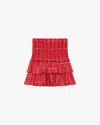 Isabel Marant Étoile Naomi Mini Skirt In Red