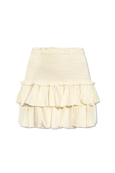 Isabel Marant Étoile Naomi Ruffled Skirt In Beige
