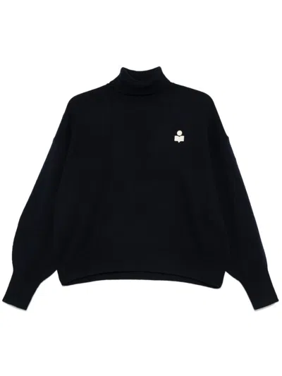 Isabel Marant Étoile Isabel Marant Etoile Women Midnight Blue Cotton Blend Oversize Nasha Sweater