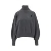 Isabel Marant Étoile Isabel Marant Etoile Charcoal Cotton Blend Oversize Nasha Sweater In Gray