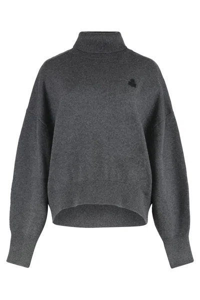 Isabel Marant Etoile Nasha Wool And Cotton Sweater In Black