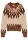 Isabel Marant Étoile Lightweight Textured Knit Sweater With Relaxed Fit In Brown