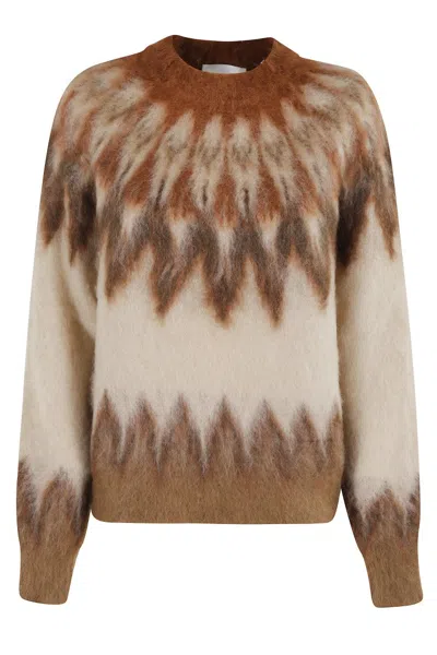 Isabel Marant Étoile Natania Gb Knit Sweater In Brown