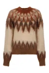 Isabel Marant Étoile Lightweight Textured Knit Sweater With Relaxed Fit In Brown